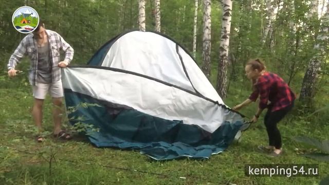 Как установить палатку LY 5060 (6 мест, 2 комнаты 4 м. и 2 м.) - инструкция по сборке смотреть онлайн