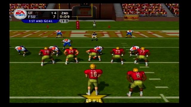NCAA Football 2004 - Florida vs. Florida State *Gameplay* [PS2] смотреть онлайн