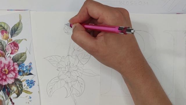 УРОК 4. Переносим на чистовик композицию в карандаше. Часть1. смотреть онлайн