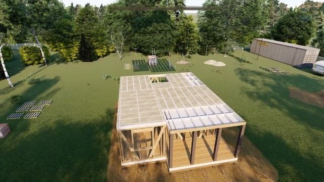 Визуализация строительства каркасного дома по финской технологии смотреть онлайн