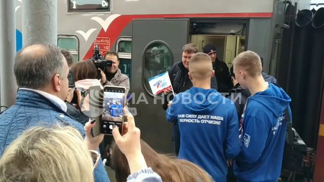 Крымская весна началась с нас: на полуостров прибыл брендированный поезд