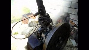 Low compression oil engine//"Полудизель" Первый пуск топливной системы.