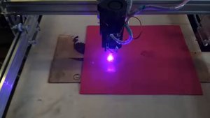 Гравировка фетра лазерным гравером 10 Вт