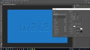 Water Text Effects | Photoshop Text Effects Tutorials | Graphic Design Tutorial cc