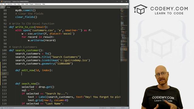 Update MySQL Record - Python Tkinter GUI Tutorial 36 смотреть онлайн