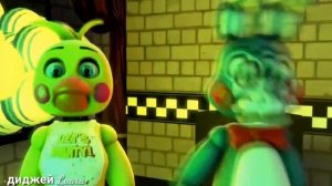 [FMV FNAF]~Клип Black Bakardi, танцы в моей кровати (Мангл и Фокси,Той чика и Той Бонни)