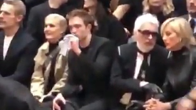 Rob Pattinson at Dior Homme Menswear Fall/Winter 2018-2019 show