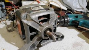 Станок из мотора стиральной машины автомат без помощи токаря.