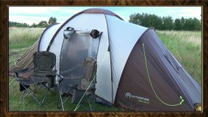 Обзор на кемпинговую палатку Outventure twin sky 4 ,складное кресло Outventure , рыбалка на донки