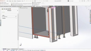 SOLIDWORKS SWOOD Кухня с ручкой GOLA (остров) 1 часть