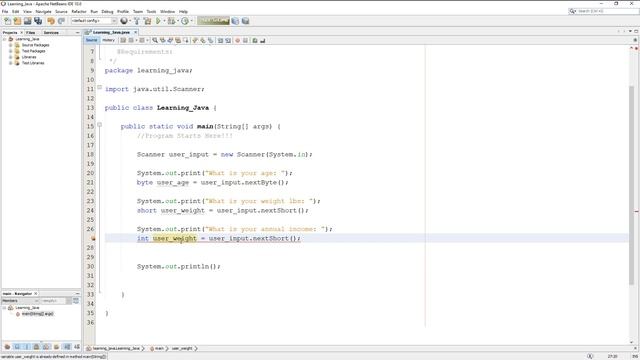 LEARNING JAVA: Scanner Class смотреть онлайн
