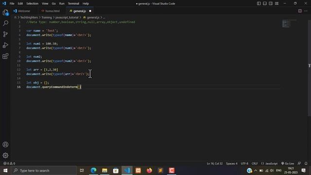 Javascript Tutorial In Hindi For Beginners Part #3 | Javascript Data Types