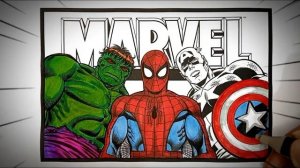 Marvel super heroes coloring pages, drawing and painting | super heroes coloring pages