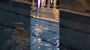 Синхронное плавание. Танец. Соло девятилетней девочки