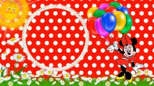 Детский футаж. Микки. С День рождения!