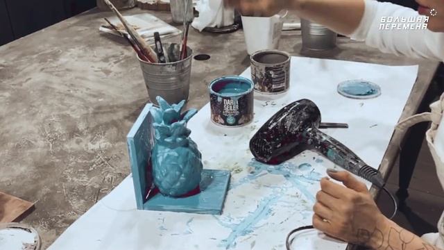 Как сделать меловую краску своими руками? Новогодний декор / КРАСИМ без грунтовки / Дарья Гейлер смотреть онлайн