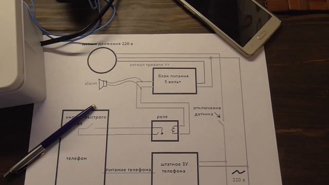 Сигнализация из мобильного телефона своими руками смотреть онлайн