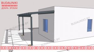 Проект современного навеса Ратомка