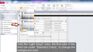 Microsoft Access: Change the Background Color of a form