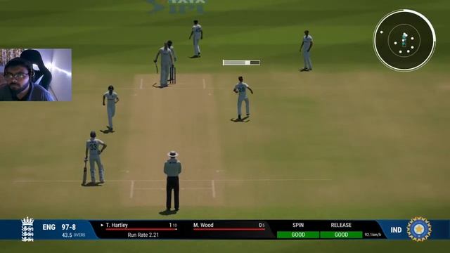 India vs England 1st - Test Day 1 - Cricket 24 Live смотреть онлайн