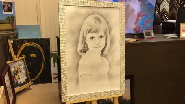 Оформление детского портрета. Антибликовое стекло. Рама. Империя Картин. Мурманск смотреть онлайн