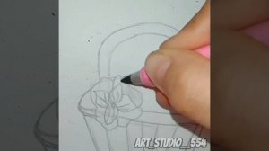 Видео урок. Рисуем корзинку, легко и просто.