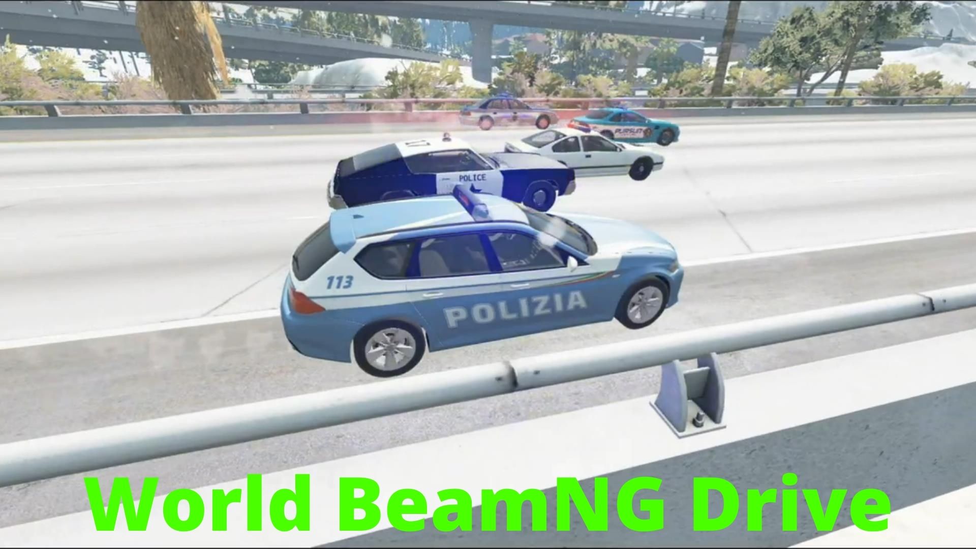 Гонки от полиции по гололёду #3 - BeamNG Drive | World BeamNG Drive