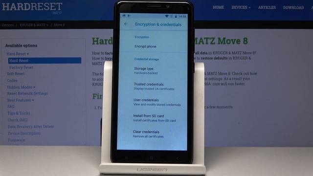 How to Clear Credential in Kruger & Matz Move 8 Mini - Delete All Licenses смотреть онлайн
