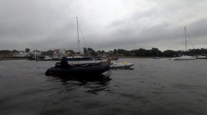 Excel Volaire 390 inflatable boat with Mercury Mariner 20 EFI on the Solent