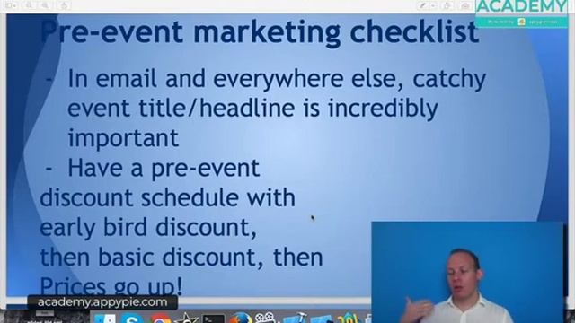 Pre-event Marketing: Lesson 14