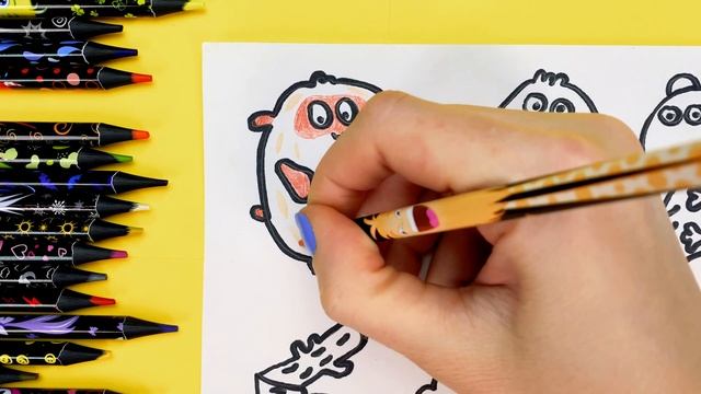 Весёлые Цифры для Малышей. Рисуем и Раскрашиваем Цветными Карандашами! смотреть онлайн