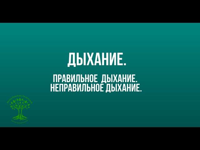 Дыхание по Лоскутовой. Правильное дыхание. Неправильное дыхание Диагностика . Упражнения.