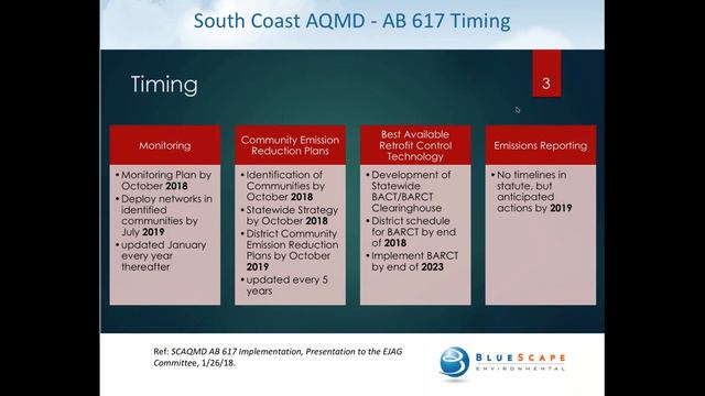 BlueScape - AB 617, The California Community Air Protection Program Webinar 032218 смотреть онлайн
