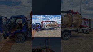 unic 250, установили корзину,  вылета хватает до 11 м. опоры освещения
