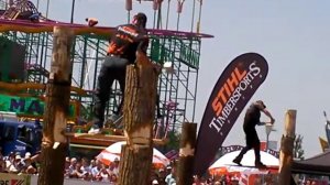 Stihl Timbersports 8.6.2014 Bensheim Springboard Komarek  Braun