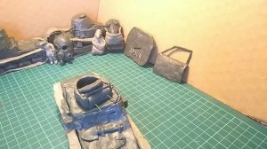 танк из пластилина. Pz 1 из пластилина