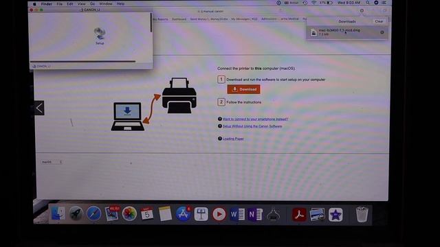 Canon Pixma TS3425 WiFi Wireless SetUp MacBook Add Printer In Mac OS.