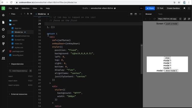 [Code Demo] Focus Trapping in Modal System | JSer - Front-End Interview questions смотреть онлайн