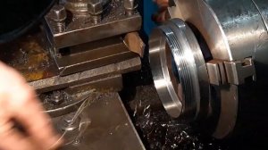 Резьба 6''   11 (6 дюймов 11 ниток) на токарном станке 1М61П