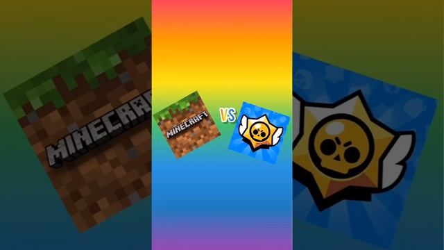 MINECRAFT VS BRAWL STARTS #vs#minecraft#brawlstars