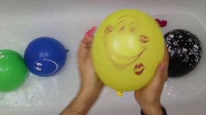 Шарики с водой Хэллоуин Для детей Семья шариков Учим цвета Лопаем шарики