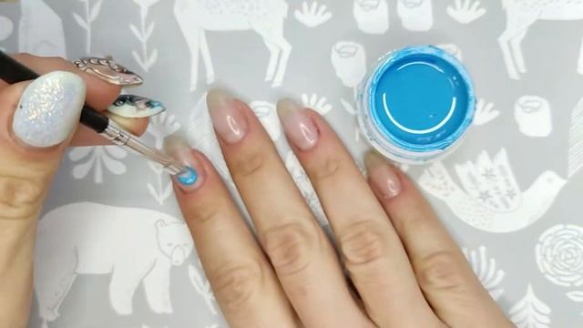 Лайфхак для ногтей!!?Коррекция ногтей на правой руке/ Аппаратный маникюр/Дизайн ногтей новогодний❄? смотреть онлайн