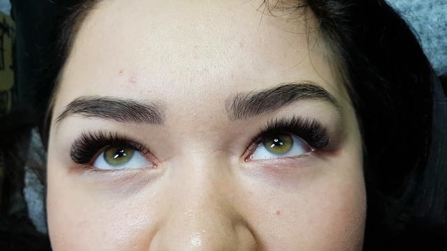 3Д объем. Наращивание ресниц. Работа ученицы на повышении. смотреть онлайн