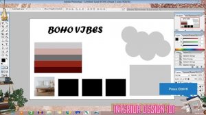 Photoshop for interior designers tutorial in Hindi | how to make concept sheet |mood board हिंदी मे