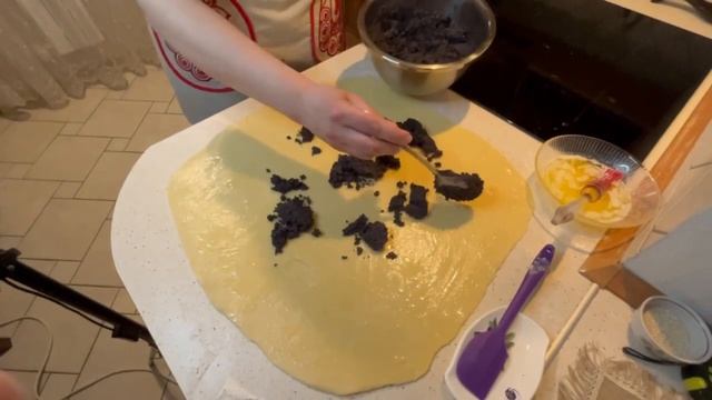 Татарская катлама с маком. Очень вкусно! #вкуснаявыпечка #выпечкасмаком #катлама