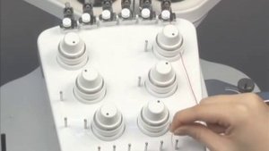 Вышивальная машина PR. Заправка верхней нити.