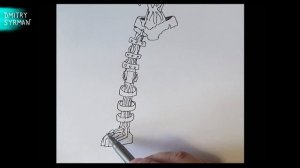 Как нарисовать Бёрнтрапа, ФнаФ 9, How to draw Burntrap, FnaF 9 Security Breach