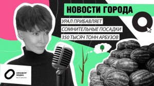 "Новости города О" - арбузы, сомнительные посадки, прирост уровня воды