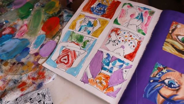 ART VLOG ? oil painting & filling up my sketchbook смотреть онлайн
