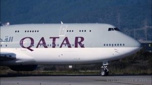 [4K] Qatar Amiri Flight 747-8Z5 BBJ Barcelona-El Prat